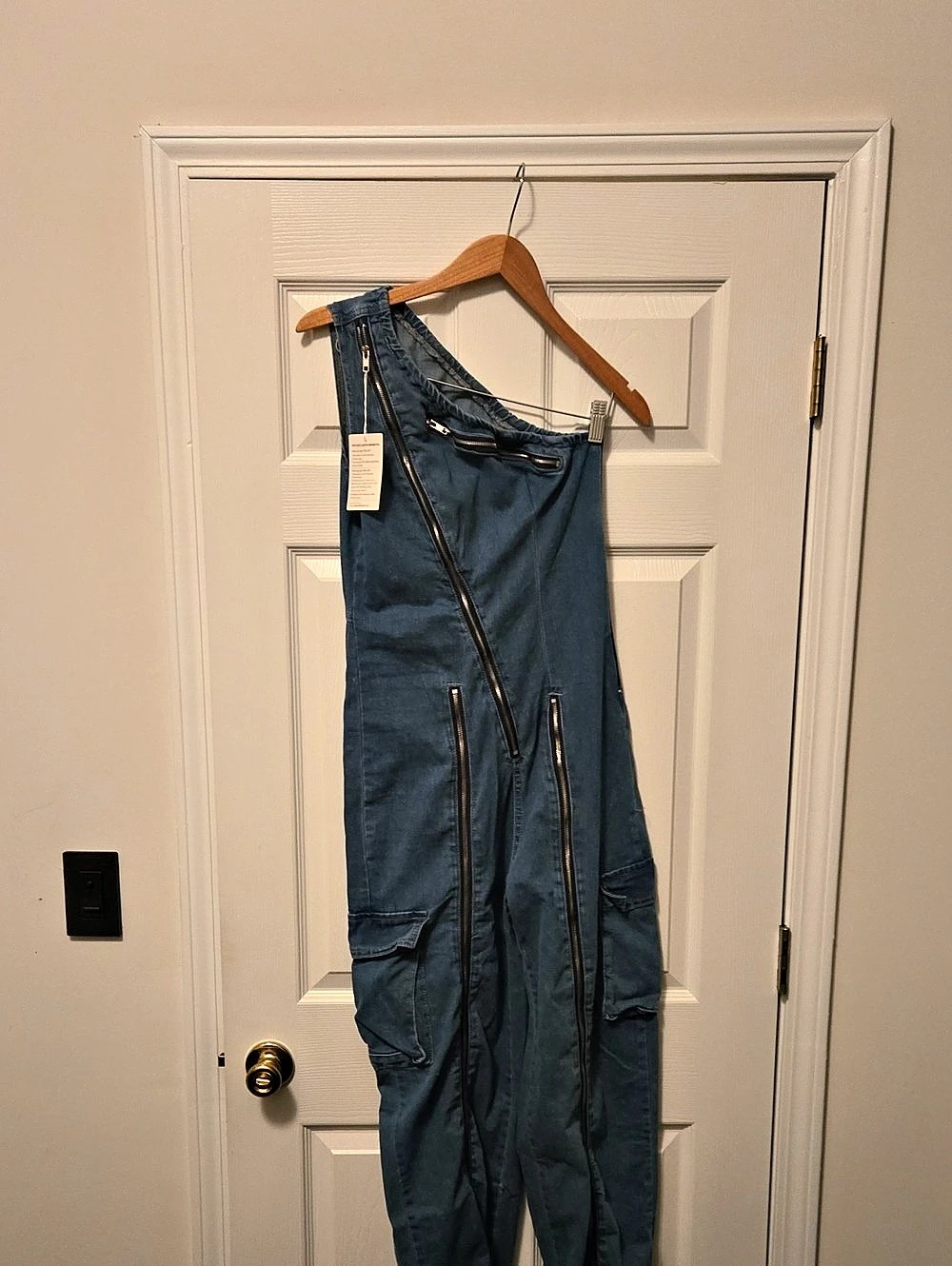 Loragal Blue Utility Jumpsuit NWT